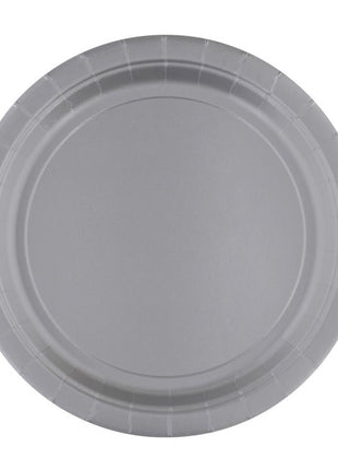 Ezüst Silver papírtányér 8 db-os 23 cm