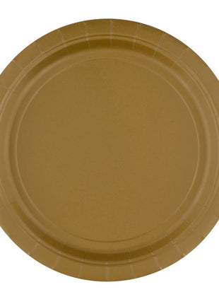 Arany Gold papírtányér 8 db-os 23 cm