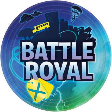 Battle Royal Storm papírtányér 8 db-os 22,8 cm