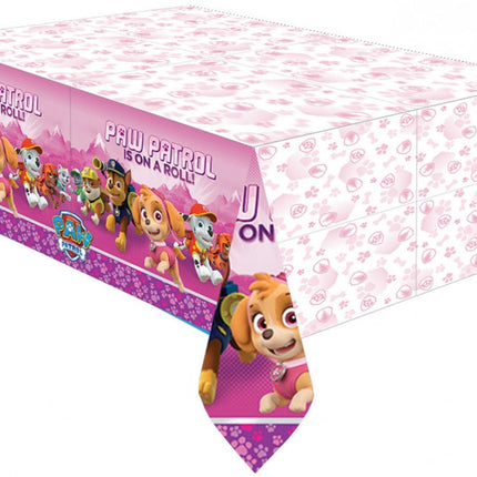 Mancs Őrjárat Pink műanyag asztalterítő 137x243 cm