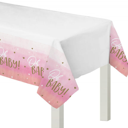 Baby Girl Oh műanyag asztalterítő 137x259 cm