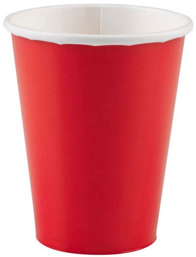 Piros Apple Red papír pohár 8 db-os 250 ml