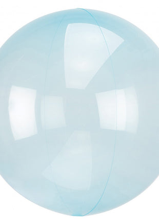Áttetsző Crystal Gömb Blue Fólia lufi 45 cm