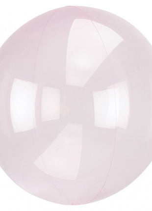 Áttetsző Crystal Gömb Light Pink Fólia lufi 45 cm