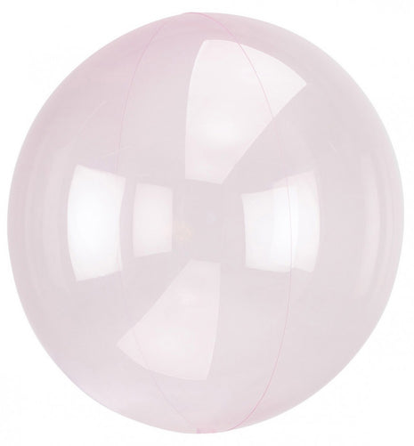 Áttetsző Crystal Gömb Light Pink Fólia lufi 45 cm