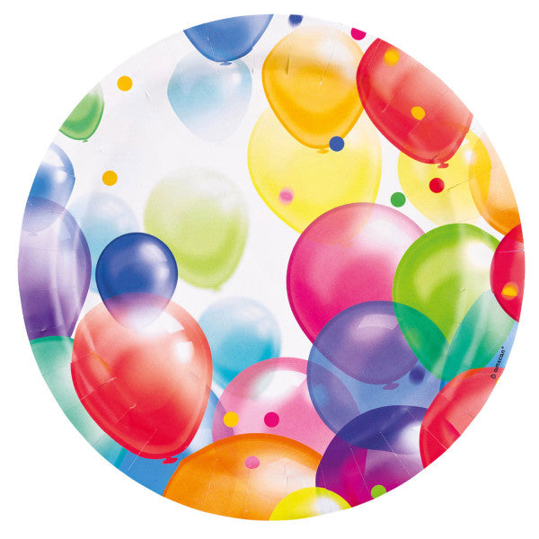 Lufis Balloons papírtányér 8 db-os 23 cm