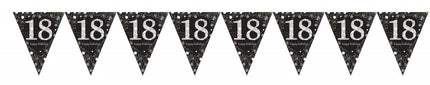 Happy Birthday Gold 18 zászlófüzér 3,96 m