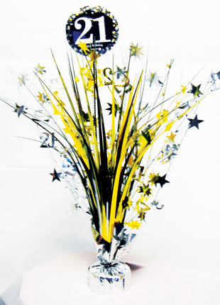 Happy Birthday Gold 21 asztaldísz 45,7 cm
