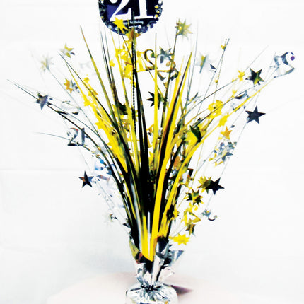 Happy Birthday Gold 21 asztaldísz 45,7 cm