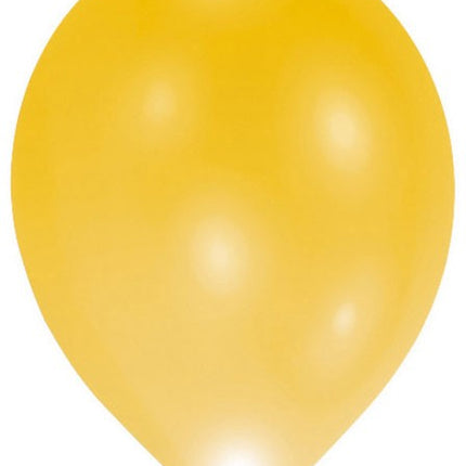 Világító LED Gold léggömb, lufi 5 db-os 11 inch (27,5 cm)