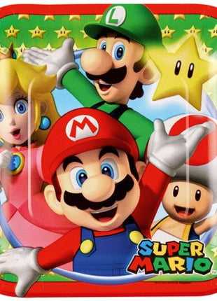 Super Mario Mushroom World papírtányér 8 db-os 18 cm