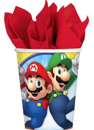 Super Mario Mushroom World papír pohár 8 db-os 250 ml