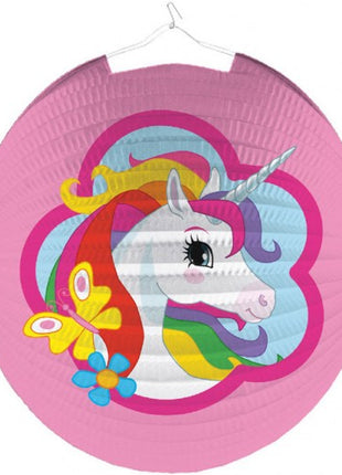 Unikornis Pink Lampion 25 cm