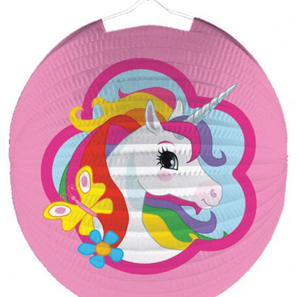 Unikornis Pink Lampion 25 cm