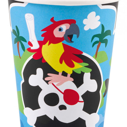 Kalóz Privateer papír pohár 8 db-os 250 ml