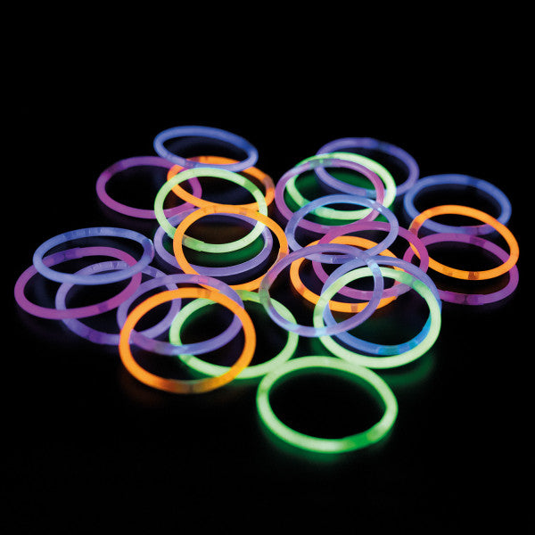 Világító színes Colorful karkötő szett 25 db-os 20 cm