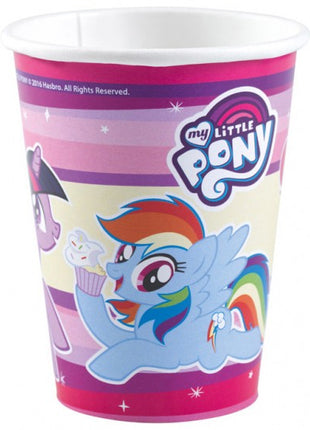 Én kicsi pónim Rainbow Sparkle papír pohár 8 db-os 250 ml