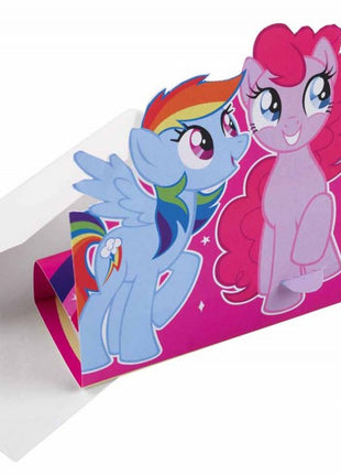 Én kicsi pónim Rainbow Sparkle Party Meghívó 8 db-os