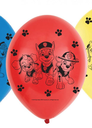 Mancs Őrjárat Heroes léggömb, lufi 6 db-os 9 inch (22,8 cm)
