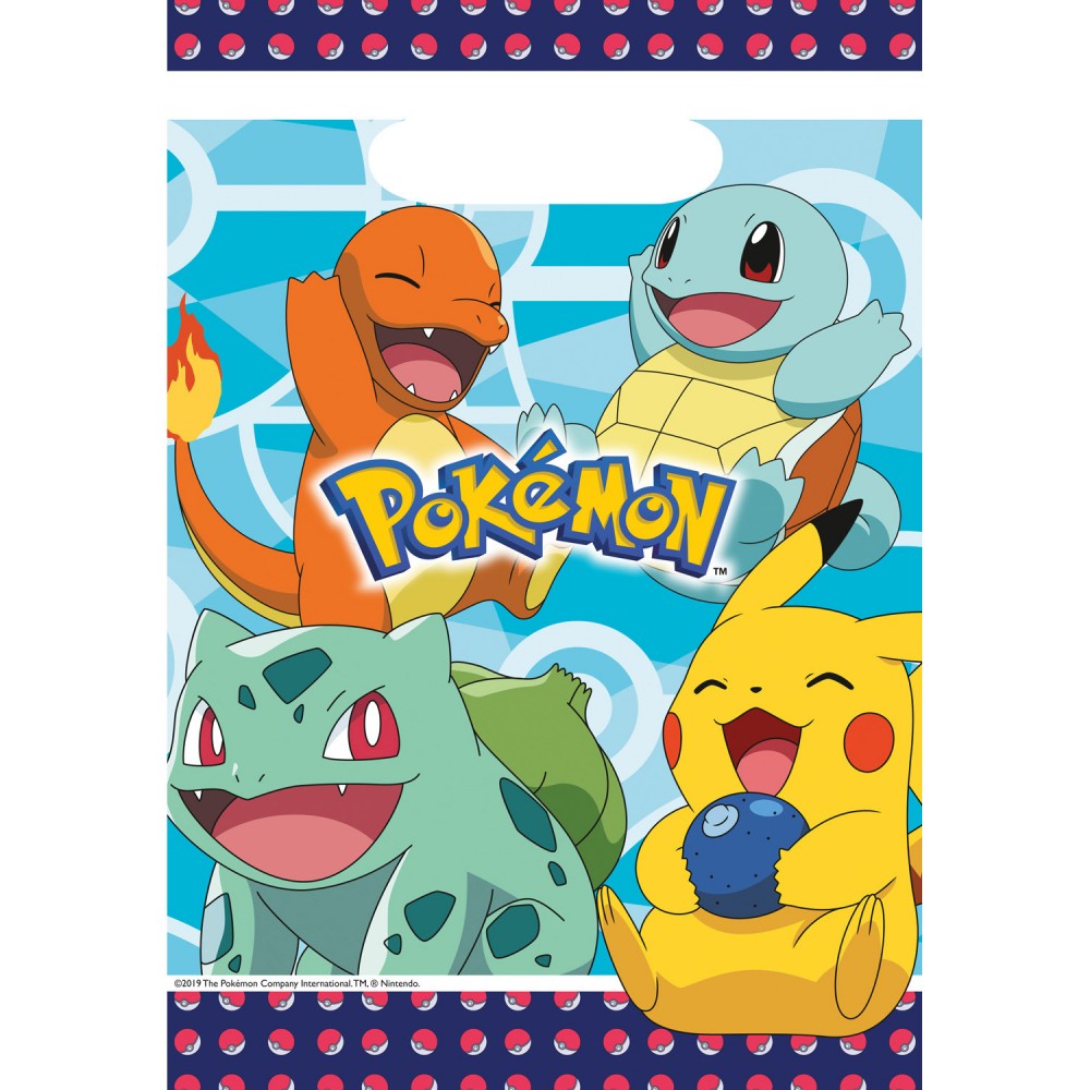 Pokémon Initial ajándéktasak, ajándékzacskó 8 db-os