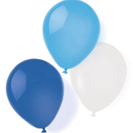 Kék Sky Blue léggömb, lufi 8 db-os 10 inch (25,4 cm)