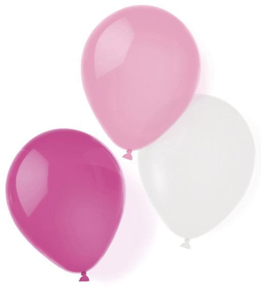 Rózsaszín Hot Pink léggömb, lufi 8 db-os 10 inch (25,4 cm)