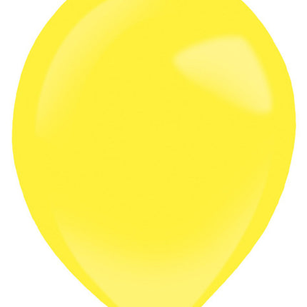 Sárga Yellow Sunshine léggömb, lufi 100 db-os 5 inch (13 cm)