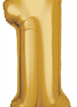 Arany Gold óriás 1-es szám fólia lufi 83x38 cm