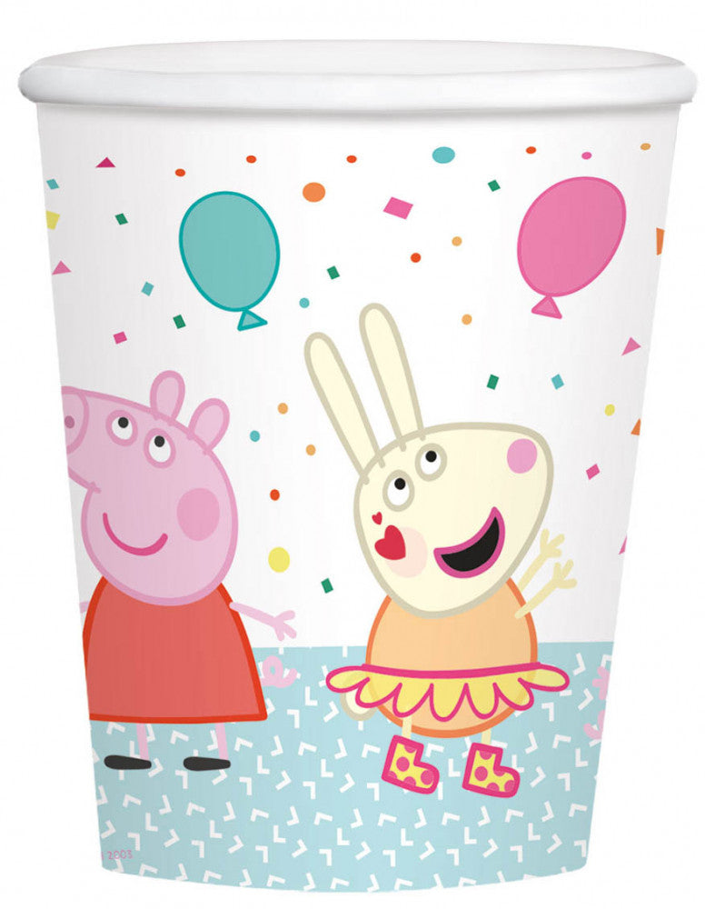 Peppa malac Confetti papír pohár 8 db-os 250 ml