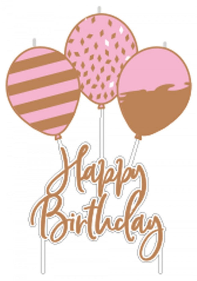 Rose Gold Happy Birthday gyertya