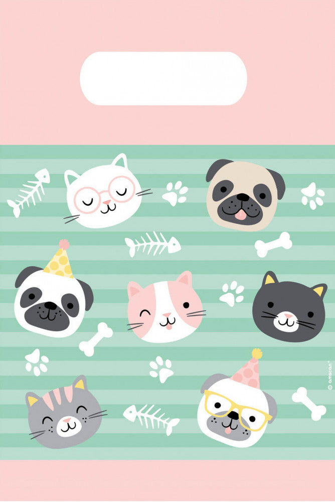 Háziállatok Hello Pets ajándéktasak, ajándékzacskó 8 db-os