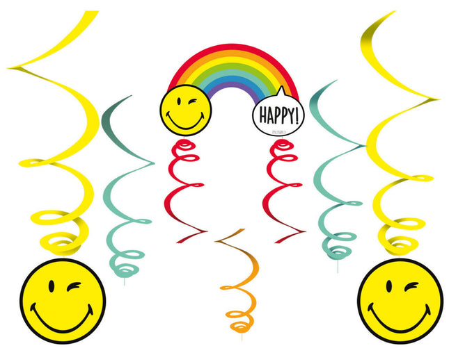 Emoji Wink Szalag dekoráció 6 db-os szett