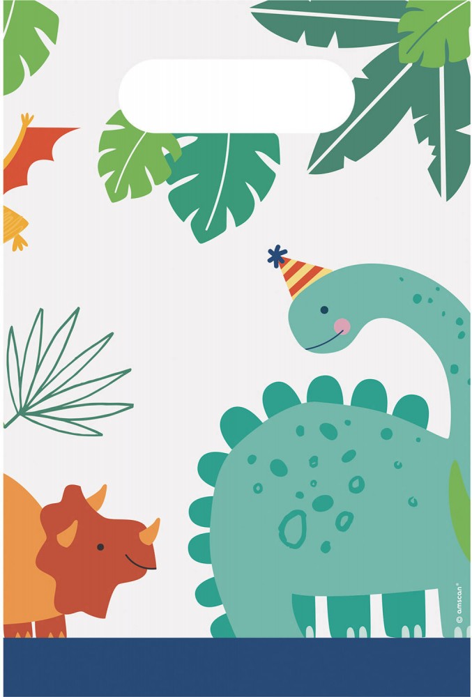 Dinoszaurusz Dino-Mate ajándéktasak, ajándékzacskó 8 db-os