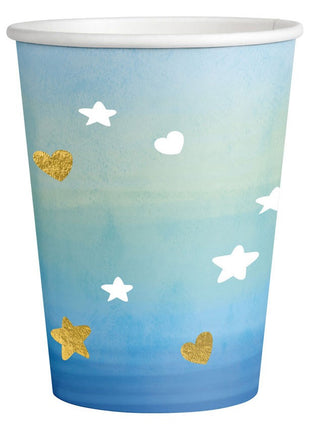 Baby Boy Hello World papír pohár 8 db-os 250 ml