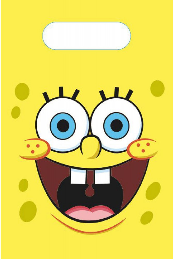 SpongyaBob Laugh ajándéktasak, ajándékzacskó 8 db-os
