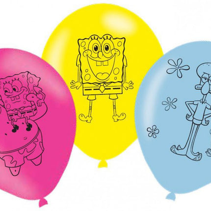SpongyaBob Laugh léggömb, lufi 6 db-os 11 inch (27,5cm)