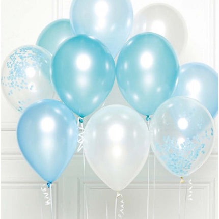 Színes Blue léggömb, lufi 10 db-os szett  11 inch (27,5cm)