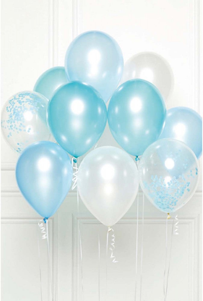 Színes Blue léggömb, lufi 10 db-os szett  11 inch (27,5cm)