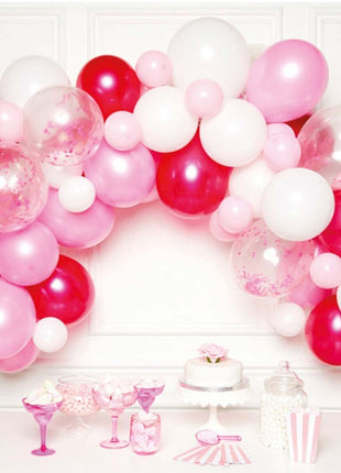 Színes Pink léggömb, lufi girland 70 db-os szett