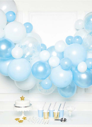 Színes Blue léggömb, lufi girland 70 db-os szett