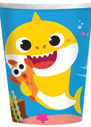 Baby Shark Music papír pohár 8 db-os 250 ml