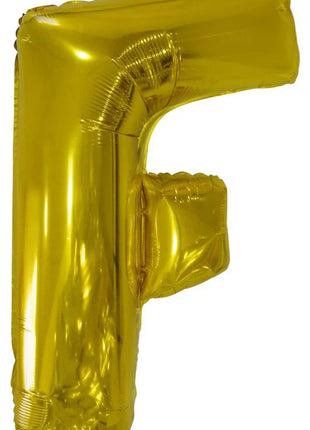 Arany Gold óriás F betű fólia lufi 110 cm