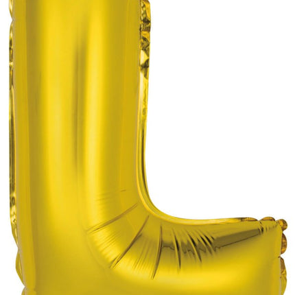 Gold, Arany L betű fólia lufi 41 cm
