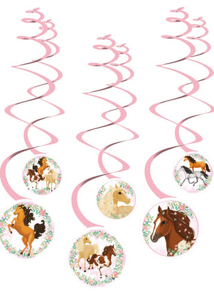 Beautiful Horses, Lovas szalag dekoráció 6 db-os szett