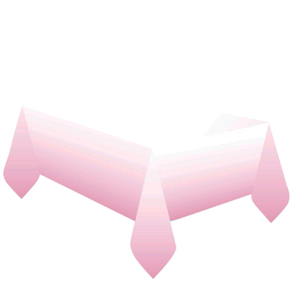 Első születésnap Pink Ombre Rózsaszín átmenetes papír asztalterítő 120x180 cm