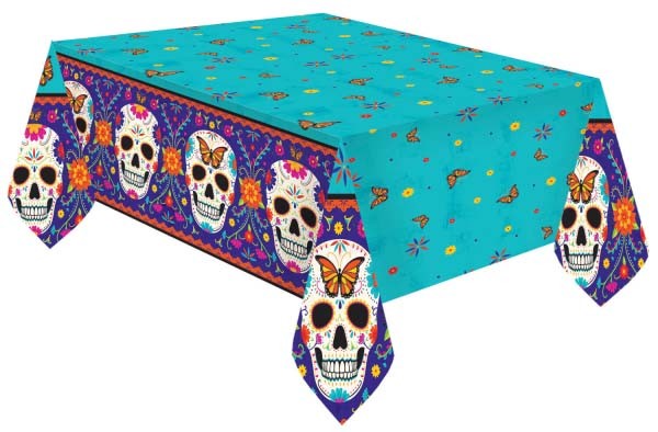 Halloween Day Of The Dead papír asztalterítő 120x180 cm