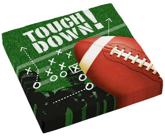 Amerikai futball Touchdown szalvéta 16 db-os 33x33 cm