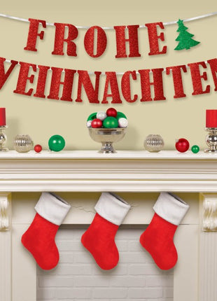 Frohe Weihnachten papír felirat 365 cm