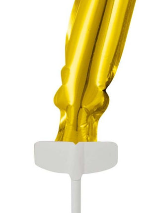 Gold, Arany 7-es szám fólia lufi tortára 13 cm