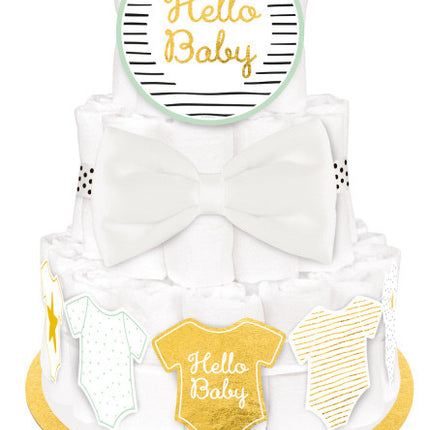 Hello Baby Gold babaváró pelenkatorta készítő szett